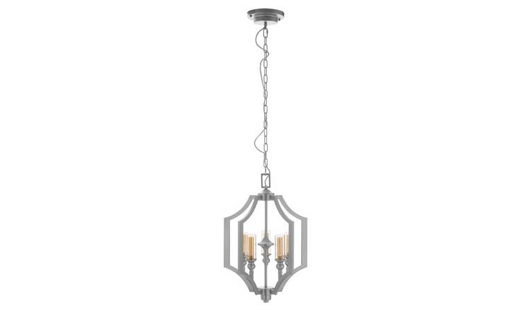 Orsina Alka 5 Bulb Pendant Light - Silver