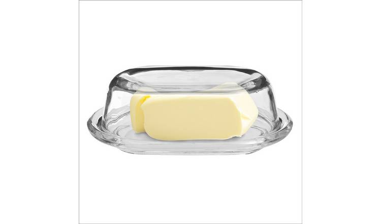 Orsina Olivia Glass Butter Dish – Clear