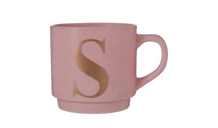 Orsina Signet S Monogram Mug – Pink