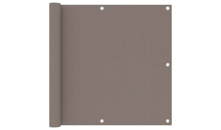 Walplus Polyester Oxford Balcony Screen - Taupe - 90 x 300 cm