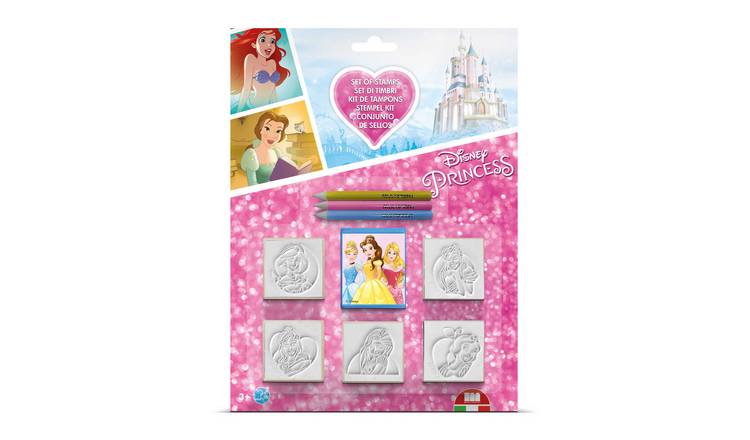 Disney Princess Blister Pack 5 Stamps – Kids Craft & Stationery Set