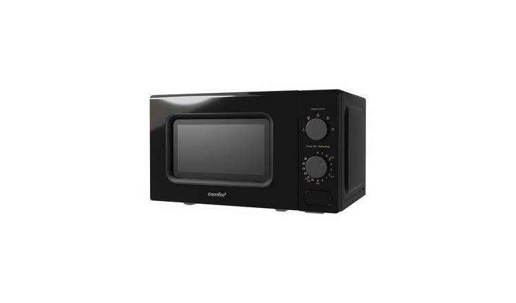 Comfee 700W 20L Countertop Microwave with Dual Knob - Black