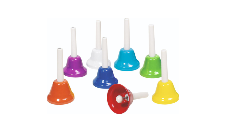 Goki Rainbow Bells 8 Piece Musical Instrument Sensory Toy