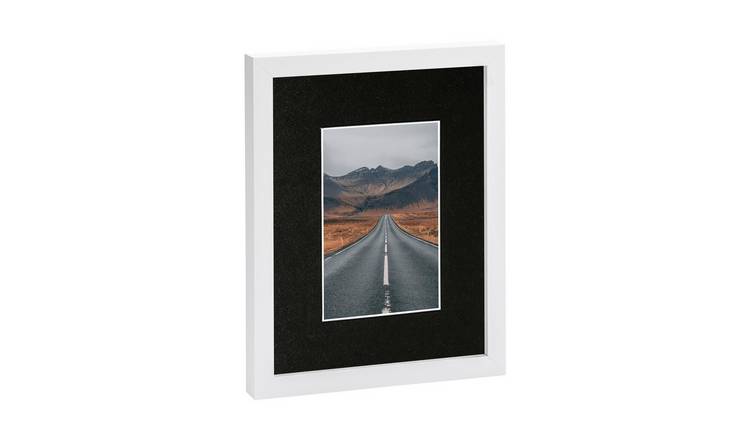 Nicola Spring Photo Frame - 8" x 10" with Mount - White