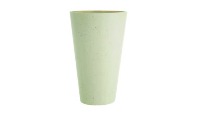 Orsina Polyresin Small Tapered Vase - White