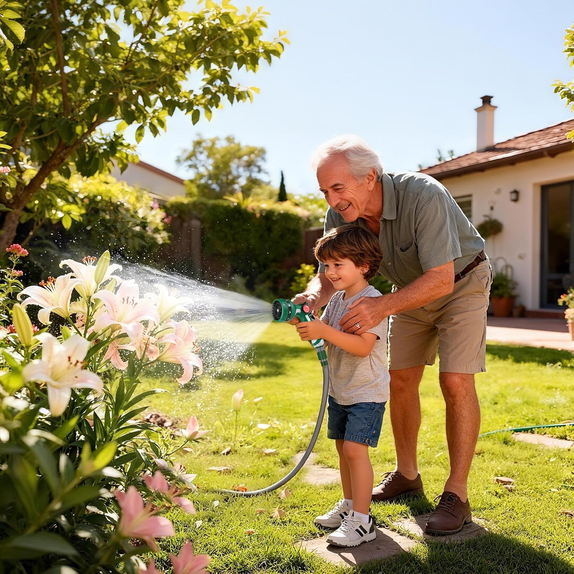 Greenera Garden Hose Pipe Spray Water Garden Sprayer 10 Patterns Watering - Image 2