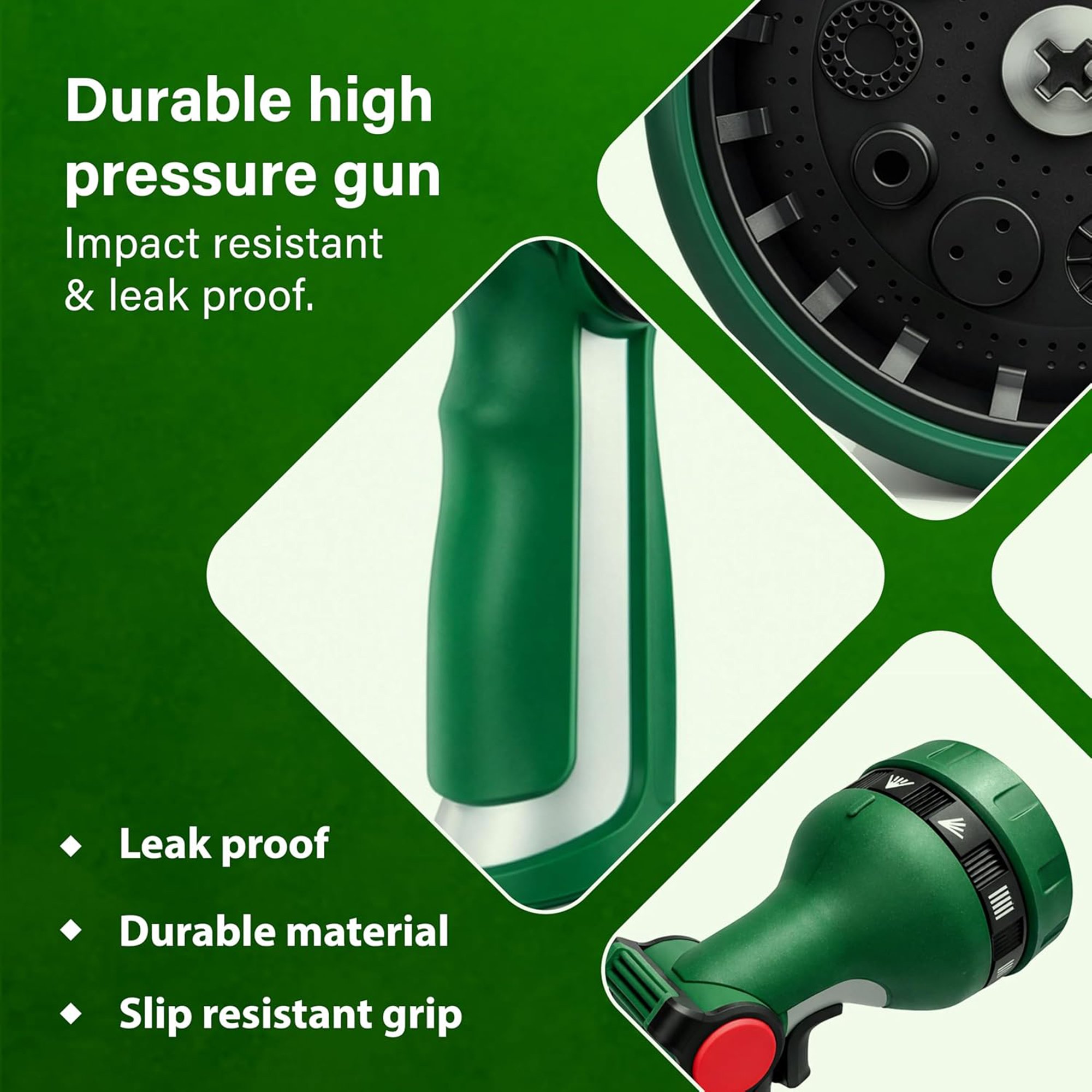 Greenera Garden Hose Pipe Spray Water Garden Sprayer 10 Patterns Watering - Image 5