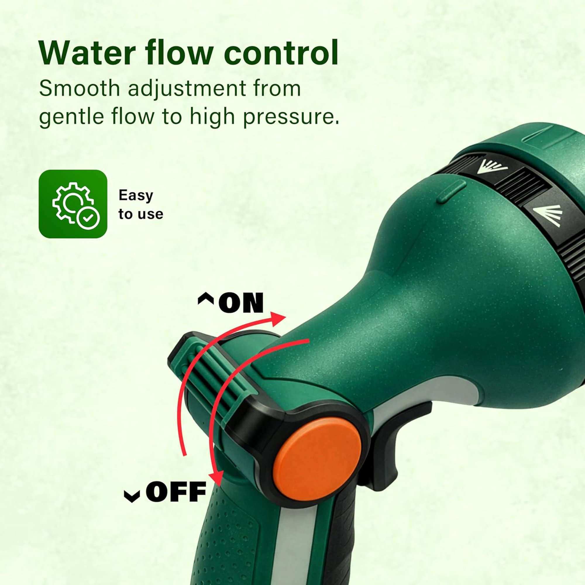 Greenera Garden Hose Pipe Spray Water Garden Sprayer 10 Patterns Watering - Image 6