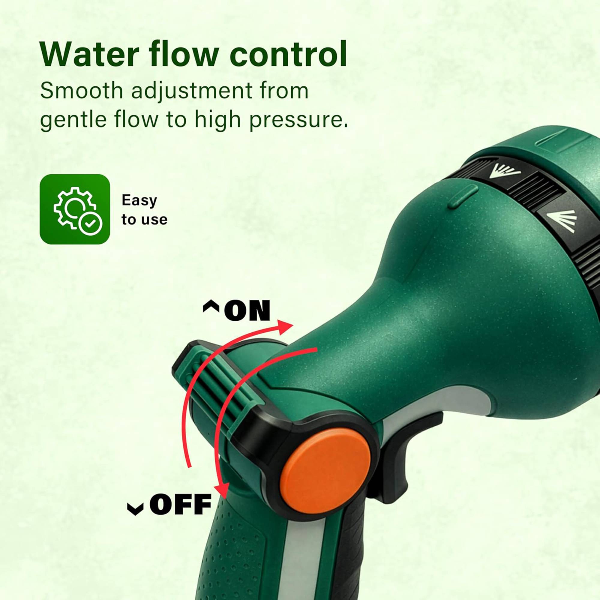 Greenera Garden Hose Pipe Spray Water Garden Sprayer 10 Patterns Watering - Image 6