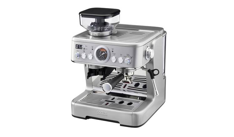 Cooks Professional Bean-to-Cup Espresso Coffee Machine - Silver