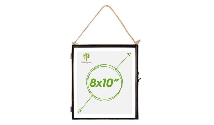 Nicola Spring Hanging Metal Photo Frame - 8" x 10" - Black