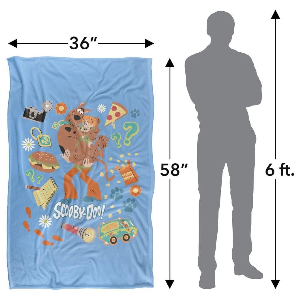 Scooby Doo Food Soft Touch Blanket - 147cm x 91cm - Image 4