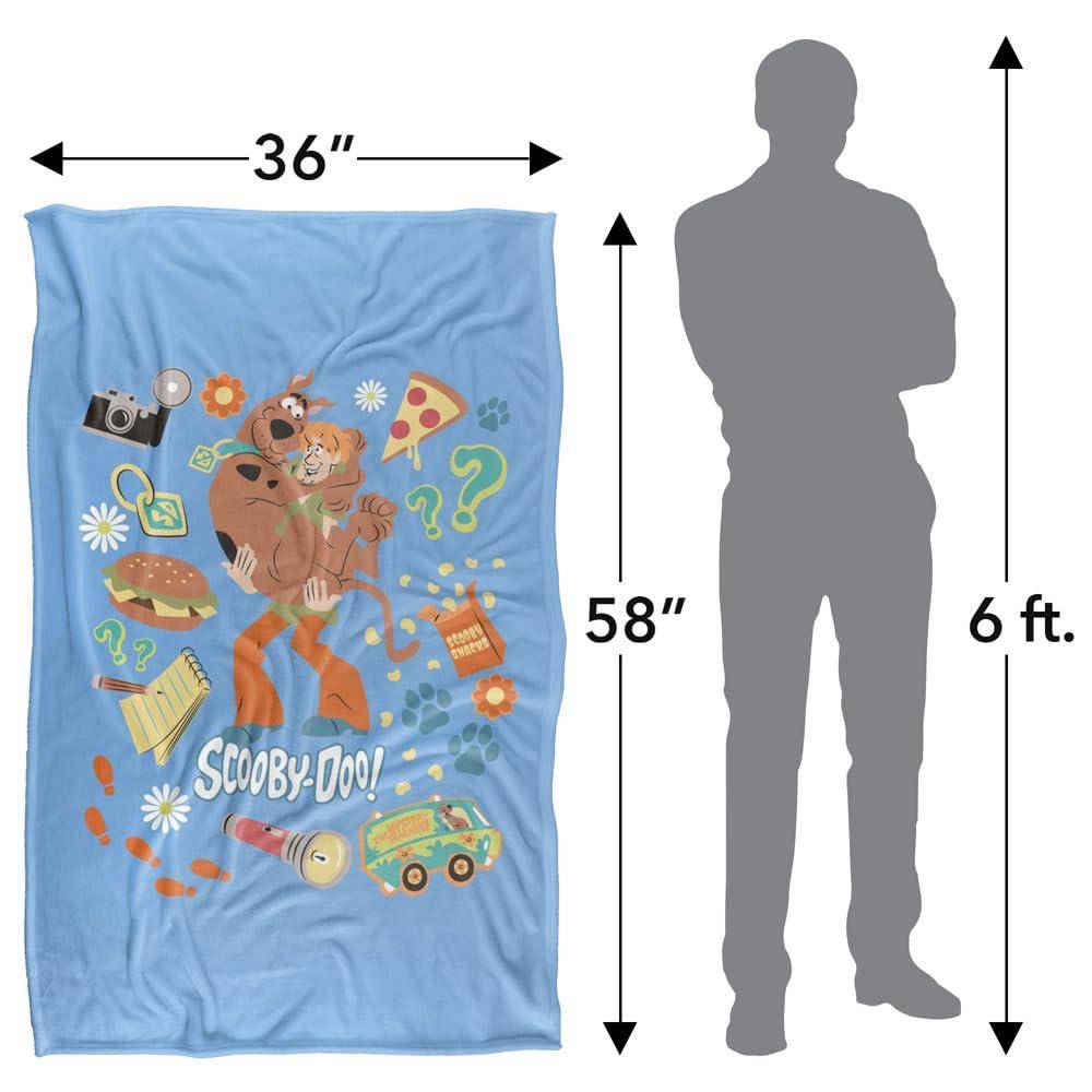 Scooby Doo Food Soft Touch Blanket - 147cm x 91cm - Image 4