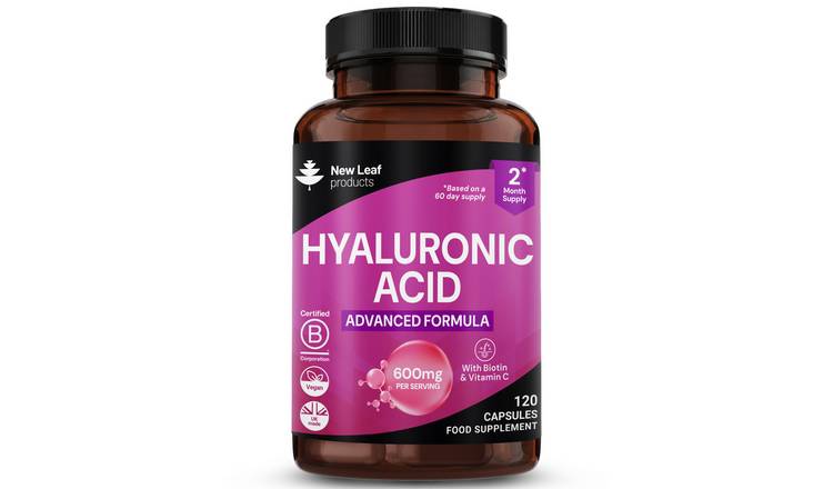 New Leaf Hyaluronic Acid With Biotin and Vitamin C - 120 Capsules