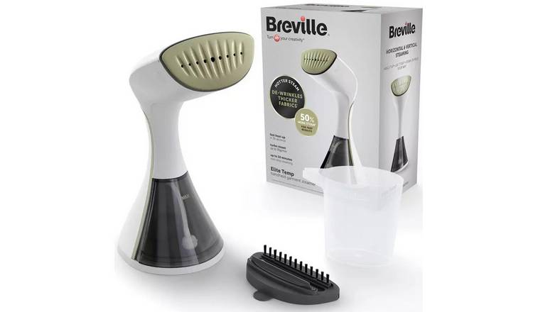 Breville EliteTEMP 1500W Handheld Garment Steamer - White