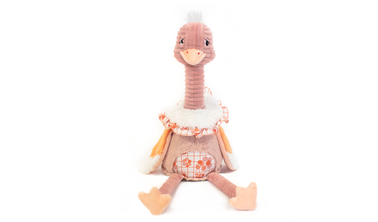 Les Deglingos Pomelos the Ostrich Original Plush - 33cm