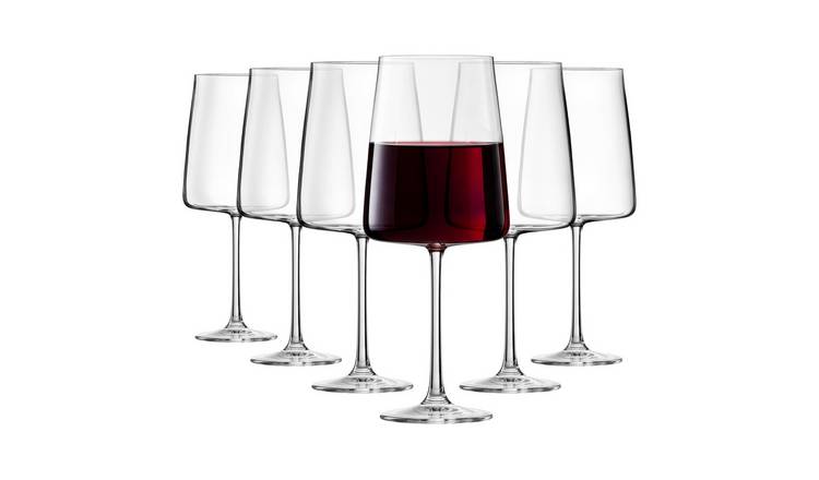 RCR Essential Crystal Red Wine Glasses - 650ml - Pack of 6