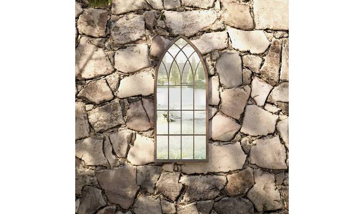 Walplus Iron Garden Mirror - Cream - 70 x 30 cm