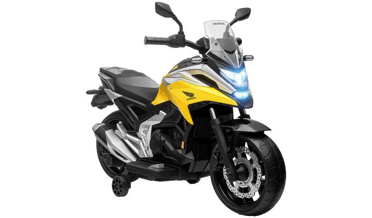 AIYAPLAY Honda 12V 3 to 6 Years Training Wheels Kids Electric Motorbike – Yellow