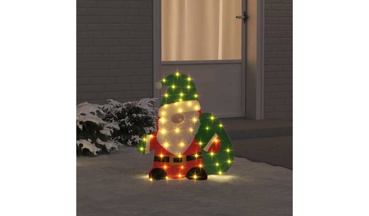 Walplus Lighted Santa - Warm White - 70 x 62 cm