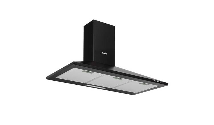 Baridi 90cm Chimney Cooker Hood - Black