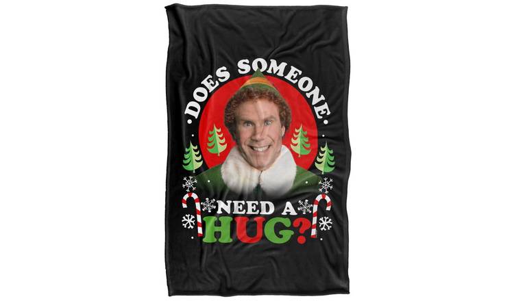 Elf Does Somebody Need A Hug? Soft Touch Blanket - 152cm x 127cm