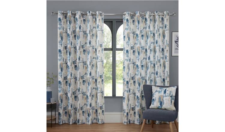 Sundour Bamford Eyelet Curtains - Cobalt - 168 x 229cm