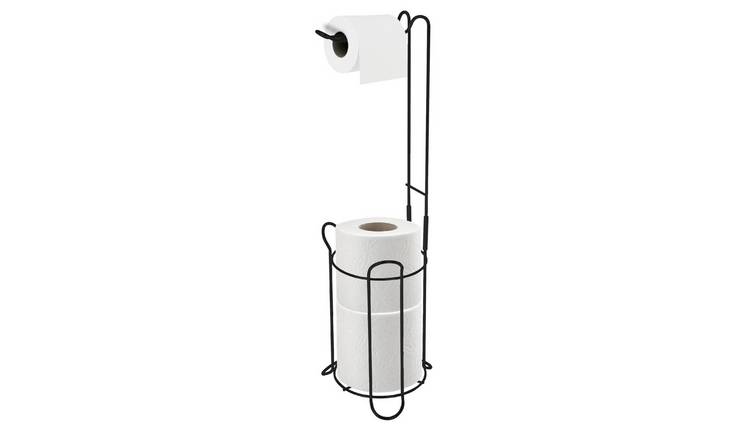 Top 3 Free Standing Floor Toilet Roll Holder - Black