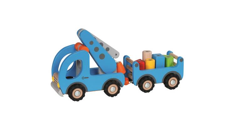 Goki Mobile Crane with Trailer Construction Block Set