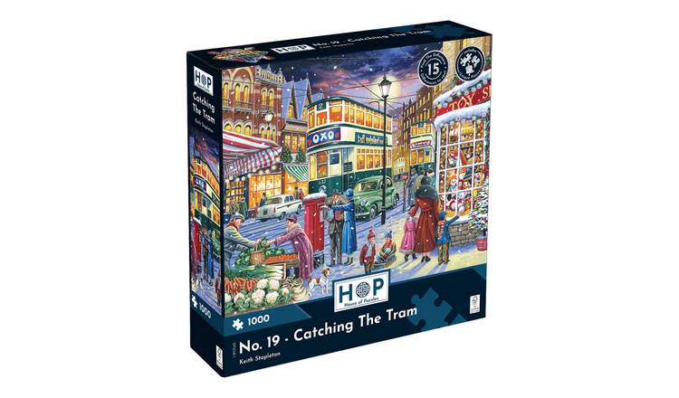 The House of Puzzles No.19 - Catching The Tram 1000 Piece Jigsaw Puzzle