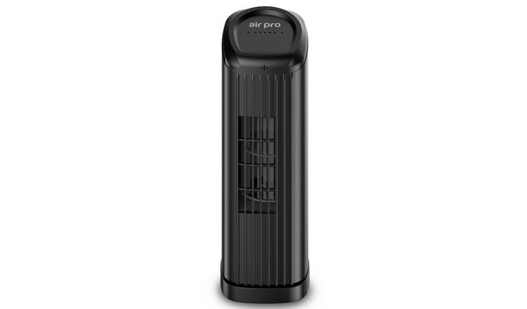 Air Pro 14in Bladeless Desk Fan with Remote Control & 3 Speeds - Black