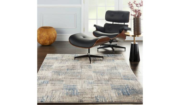 Mega Flooring Grey Modern Abstract Rug - 160 x 221cm