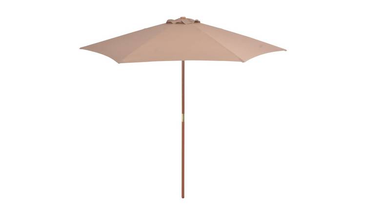 Walplus Garden Parasol - Taupe - 270 x 244 cm