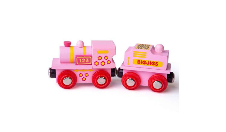 Bigjigs Rail Pink 123 Engine - 3 Years +