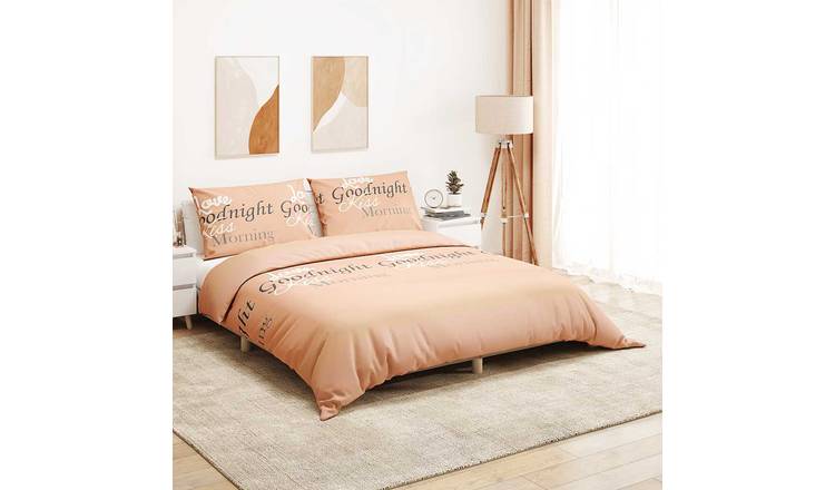 Walplus Cotton Duvet Cover Set - Pink - 135 x 200 cm