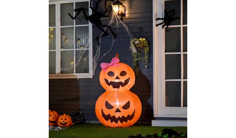 OHS Pumpkin Indoor/Outdoor Inflatable Decoration - Orange