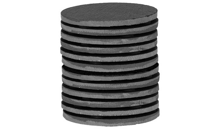 Argon Tableware Linea Round Slate Coasters - Pack of 12