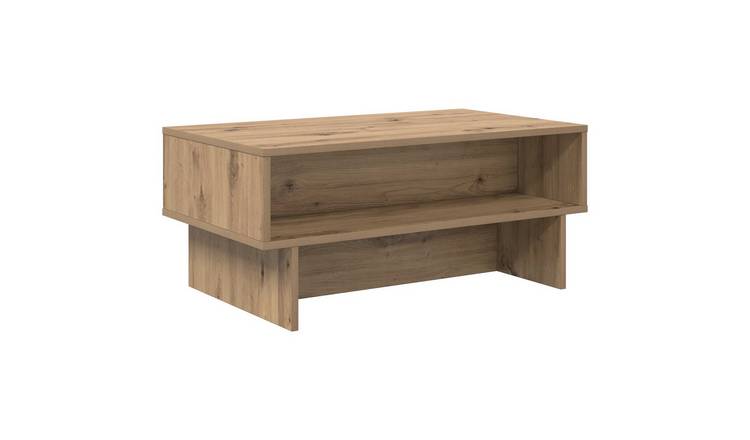 Walplus Engineered Wood Coffee Table - Oak - 80 x 46 x 35 cm