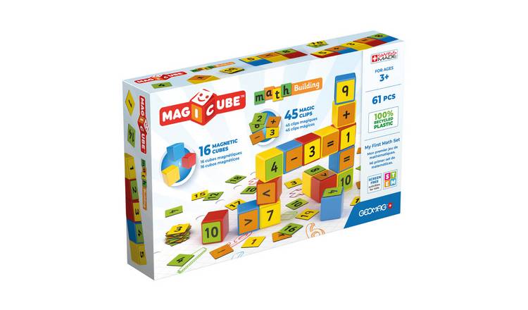 Geomag Magicube Maths Builder 61 Piece Magnetic Block Set