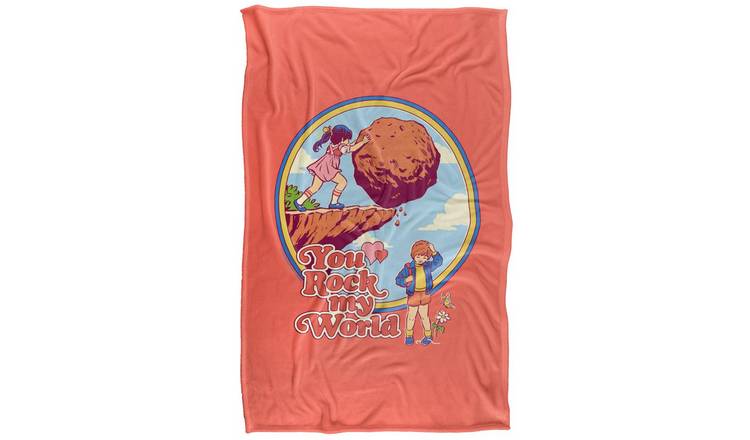 Steven Rhodes You Rock My World Soft Touch Pink & Blanket - 152cm x 127cm