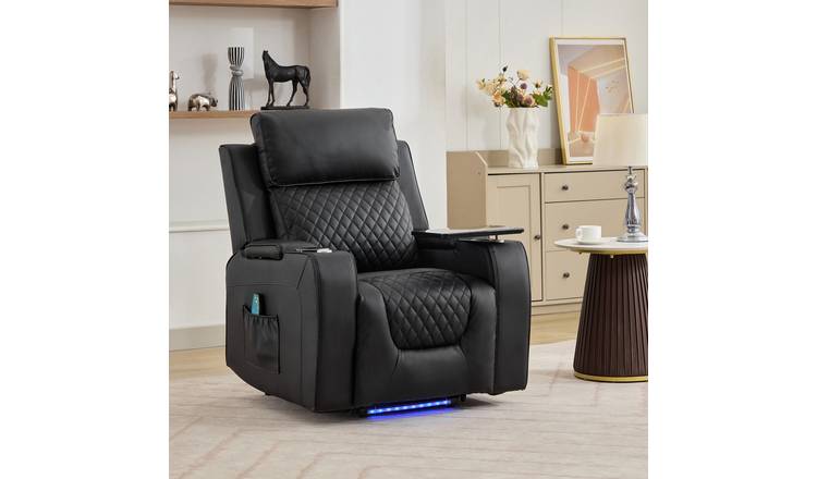 Artemis Home Byron Electric Lift-Assist Massage Heat Recliner - Black