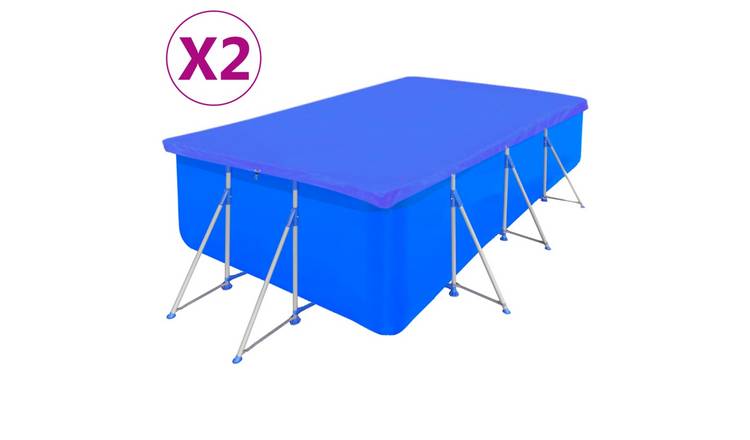 Walplus Rectangular Polyethylene Pool Cover - Dark Blue - 540 x 270 x 10 cm