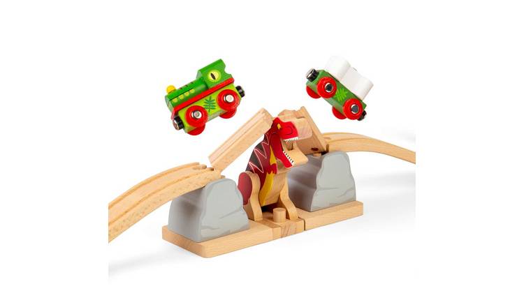 Bigjigs Rail T-Rex Bursting Bridge - 3 Years +