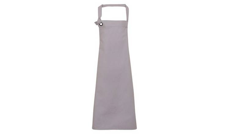 Premier Unisex Adult Calibre Bibbed Apron - Silver