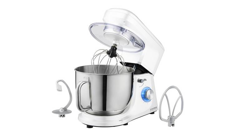 Cooks Professional 7L Stand Mixer with 6 Speeds - White/Silver