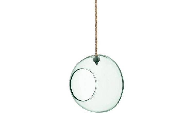 LSA International Canopy Recycled 10cm Hanging Planter - Clear