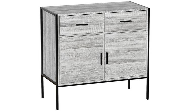 Vida Designs Brooklyn 2 Door 2 Drawer Sideboard - Grey