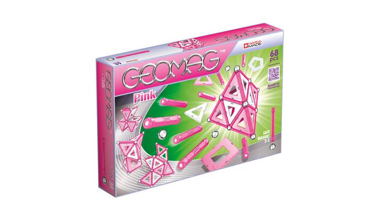 Geomag Shapes 68 Piece Magnetic Panel Set - Pink