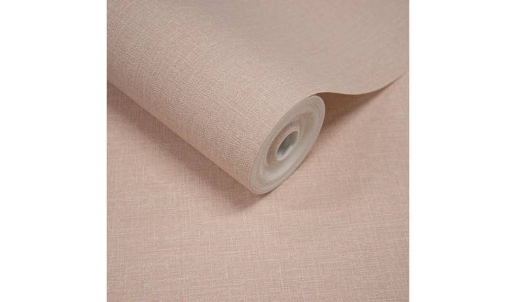 Grandeco Cirrus Textured Antibacterial Wallpaper - Blush Pink