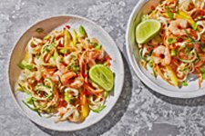 Prawn satay noodle salad
